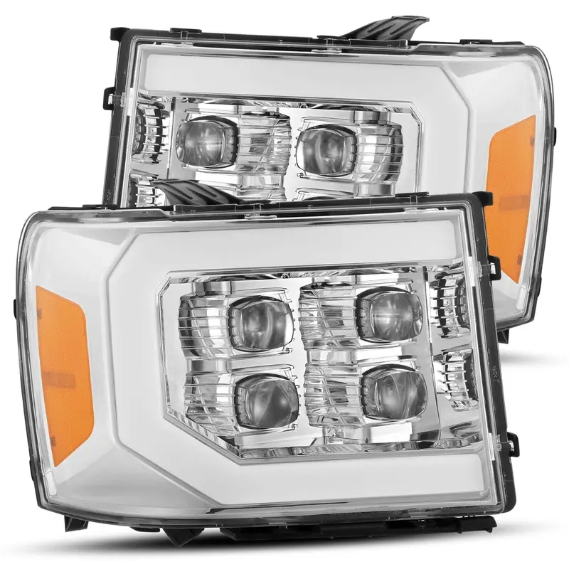 07-13 Gmc Sierra Nova-Series Led Projector Headlights Chrome 1