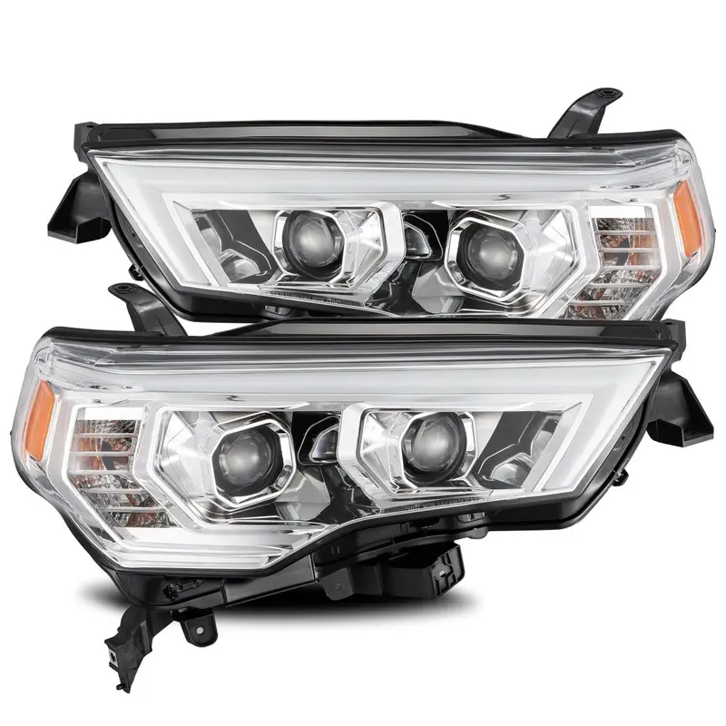 14-20 Toyota 4Runner Pro-Series Halogen Projector Headlights Chrome 1