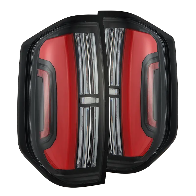 14-21 Toyota Tundra Nova-Series Prismatic Led Tail Lights Black Red 1