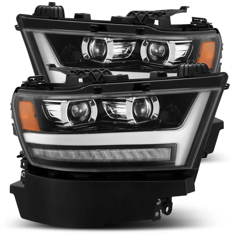 19-24 Ram 1500 Luxx-Series Led Projector Headlights Jet Black 1