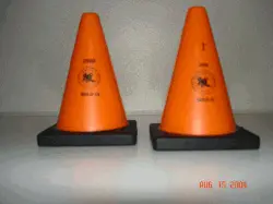 4" Tall Stress Cones With Custom Logo 1