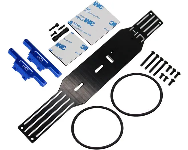 Hot Racing Aluminum Shock Towers & Chassis Brace Set For Traxxas Mini Maxx Hrammx14m01 1