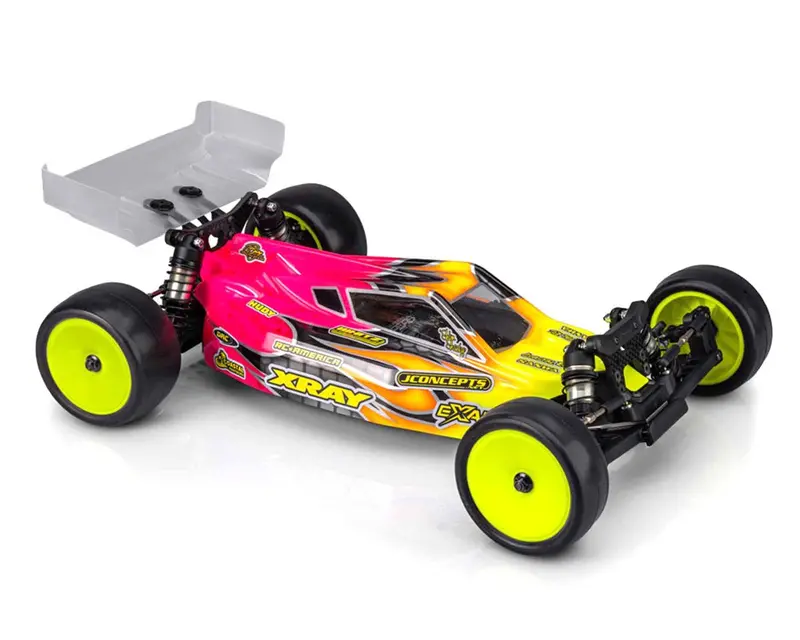 Jconcepts Xray Xb2 2025 “P2” Buggy Body W/ Two Wings (Clear)  Sku: Jc0691 1