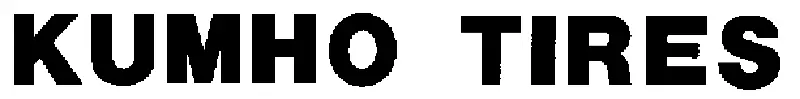 Kuhmo Tires Decal, 19"  X 2 1-4", Die Cut, White, Black Or Red 1