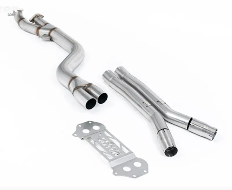 Milltek Single 102Mm Non-Resonated Mid-Pipe With X-Pipe For Bmw G8x M3 & M4 1
