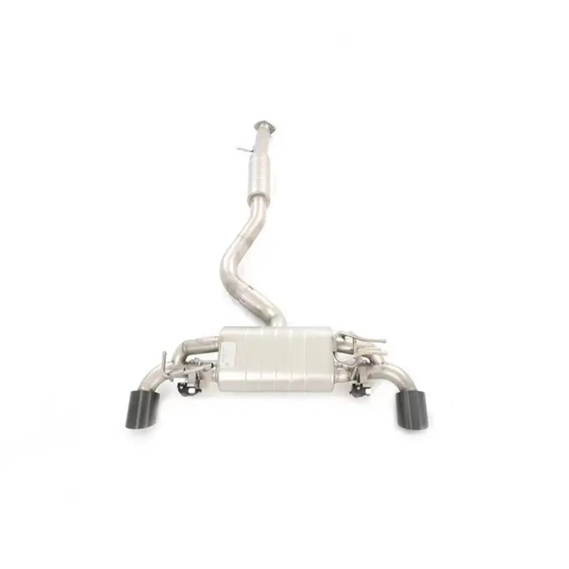 Mode Design Catback Exhaust System Valved Inc. Front Pipe W. Carbon Fiber Tips For Toyota Gr Yaris (Gen 1) 1.6 G16e - Xp210 Gzea14 (2020-2024) 1