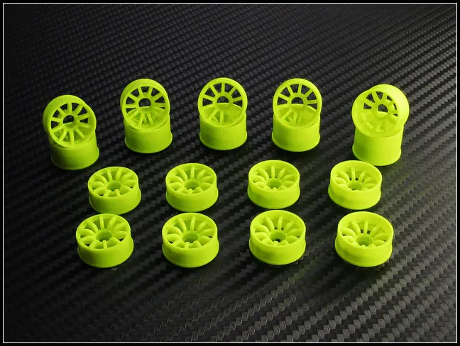 Pn Racing Mini-Z 2Wd Machine Cut 10-Spoke Rear Wheels F1 – 210Yr0-210Yr3 / 210Wr0-210Wr3 1