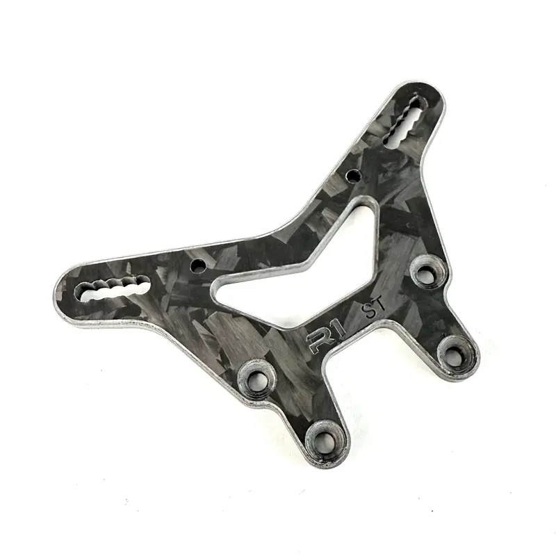 R1wurks (22X Series) Carbon Fiber Front Shock Tower – Tlr 22X – 900197 / 900198 / 900199 1