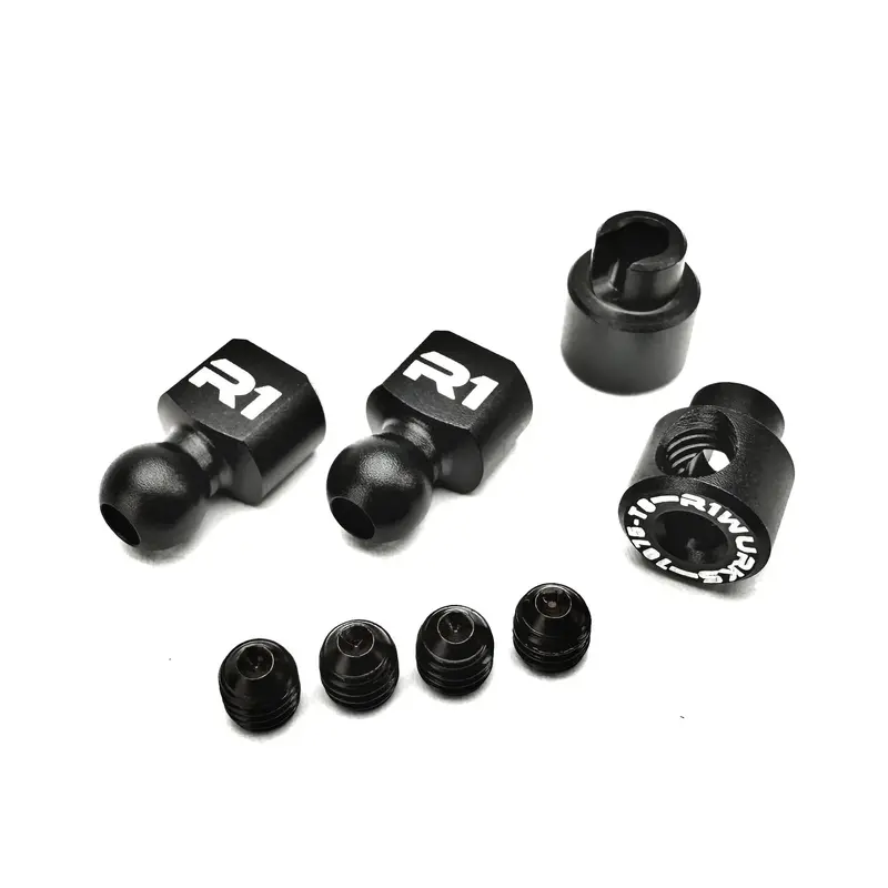 R1wurks B7 / B84 Series Aluminum Sway Bar Hardware Set (Black) (900150) 1