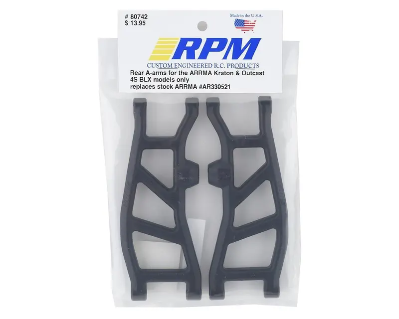 Rpm 4S Kraton/Outcast Rear Suspension Arm Set (2) - Rom80742 1