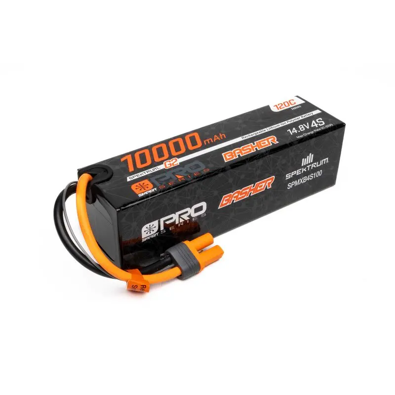 Spektrum 4S 10000Mah 120C Smart G2 Pro Basher Lipo Battery – Ic5 1