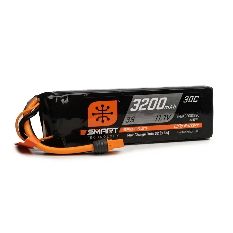 Spektrum Rc 3S Smart Lipo Battery Pack W/Ic3 Connector (11.1V/3200Mah, 30C) Part# Spmx32003s30 1