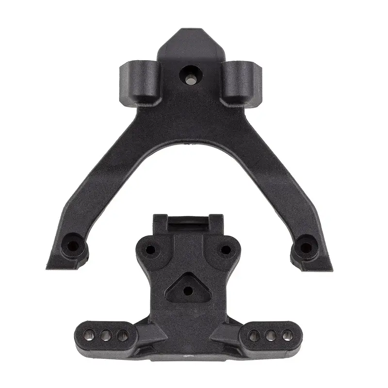 Team Associated Rc10b7 Factory Team Carbon Top Plate & Ballstud Mount Set 1