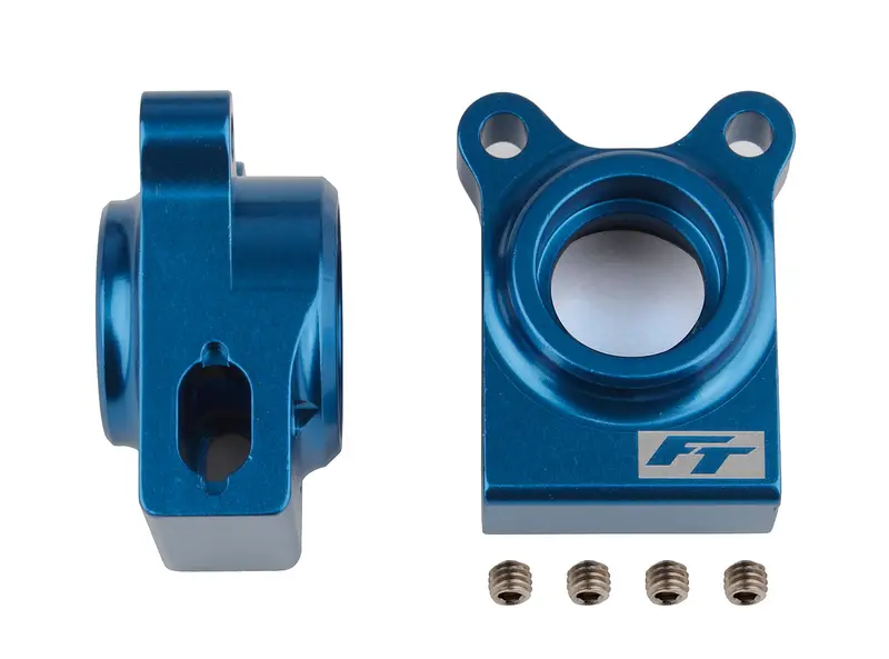 Team Associated Rc10b74.1 Factory Team Aluminum Rear Hubs (Blue Or Black) – 92270 / 92271 1