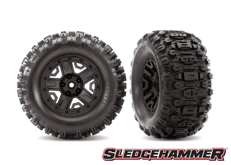 Traxxas Sledgehammer 2.8" Pre-Mounted Tires W/12Mm Hex (Black) (2) Part Number: 6792 1