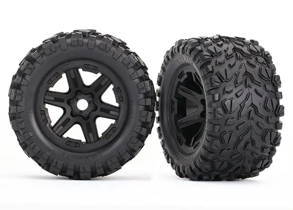 Traxxas Talon Ext 3.8" Pre-Mounted Tires W/ 17Mm Hex (Black) (2) 8672 1