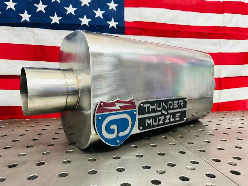 Universal 4 Inch Thunder Muzzle Electronic Diesel Muffler 1