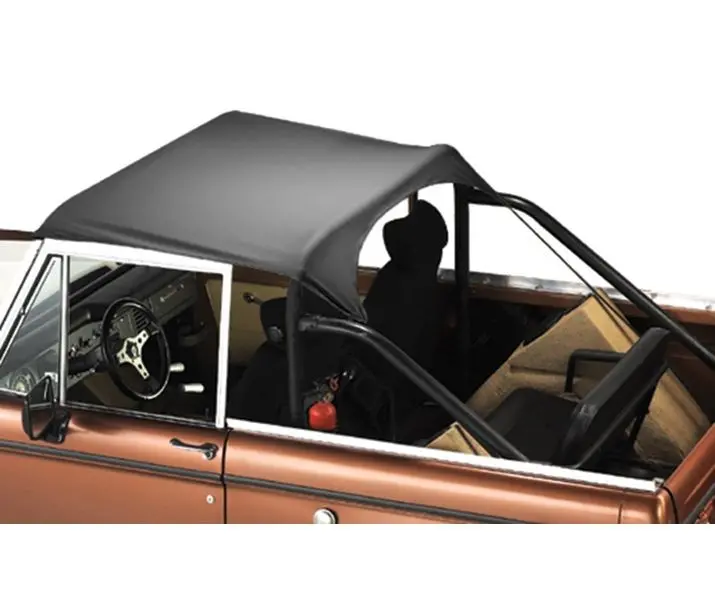 Bestop Traditional Bikini Top – Black Crush Finish For 1964–1984 Toyota Land Cruiser 1