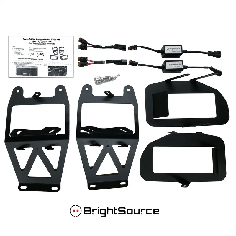 Brightsource Dual Cube Light Mounting Brackets – Left & Right Pair, Bracket-Only 1