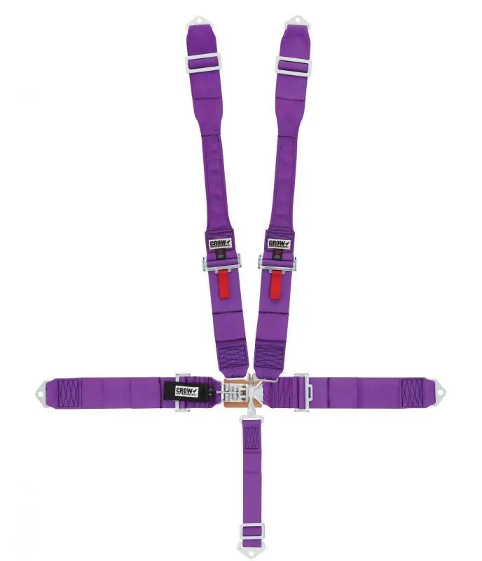 Crow Safety Gear 5-Way Lap Belt Harness – 52" Adjustable With Individual Dog Bone Anchors 1