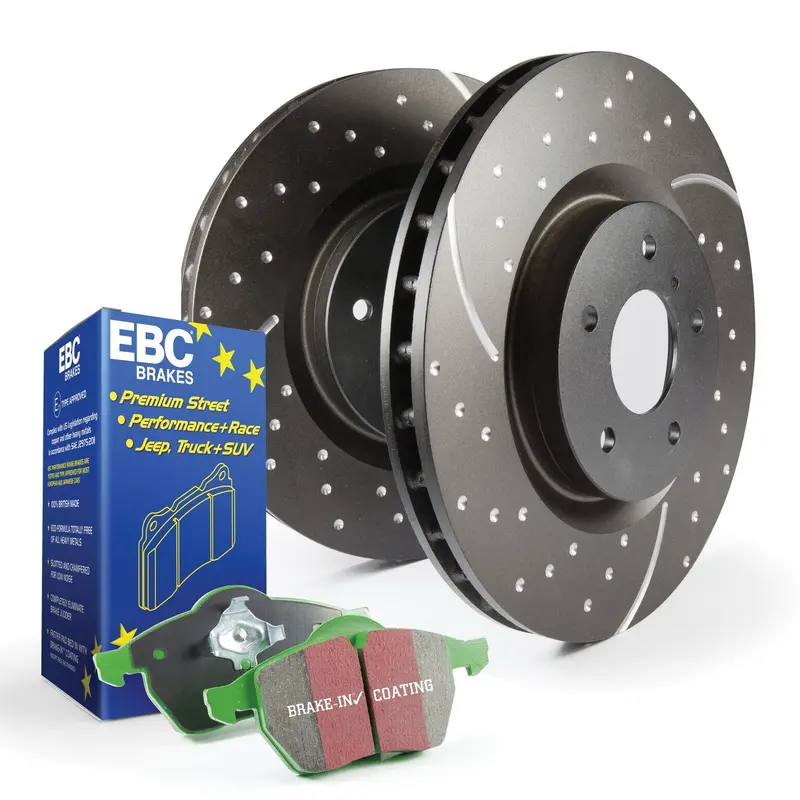 Ebc Greenstuff 2000 Brake Kit – Includes Gd Series Rotors And Pads (S10Kf1054) 1