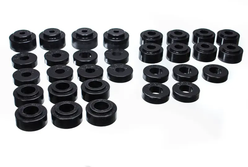 Energy Suspension Performance Body Mount Kit – Includes Radiator Support Bushings, Black Polyurethane (3.4115G) 1