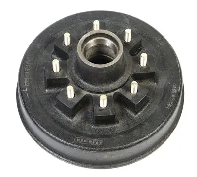 Husky Towing Drum Brake Trailer Hub Assembly – 5500–7000 Lb Capacity, 8X6.5" Bolt Circle 1