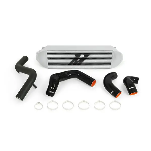 Mishimoto Mmint-Fost-13Kbsl Intercooler Kit For 2013–2018 Ford Focus St – Silver Core, Black Piping 1