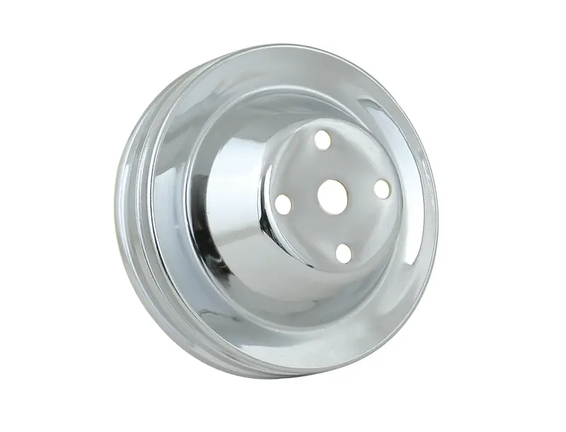Mr Gasket 4975 Chrome Dual-V-Belt Water Pump Pulley 1