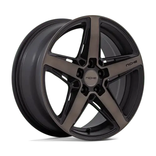 Niche M271188031+40 18X8-Inch Alloy Wheel – 5X4.25 Bolt Pattern, Matte Black Finish, 40Mm Offset 1