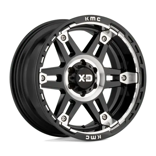 Xd Xd840 Machined Black Alloy Wheel – 20X10 Inches, 5X5.0 Bolt Pattern, -18Mm Offset 1